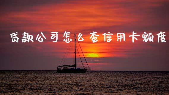 贷款公司怎么查信用卡额度_https://m.letulww.com_期货开户保证金_第1张