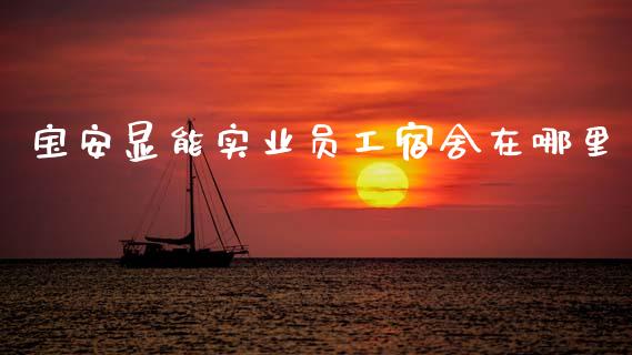 宝安显能实业员工宿舍在哪里_https://m.letulww.com_期货交易软件_第1张