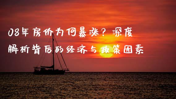 08年房价为何暴涨？深度解析背后的经济与政策因素_https://m.letulww.com_股指期货交易时间_第1张