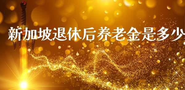 新加坡退休后养老金是多少_https://m.letulww.com_期货交易策略_第1张