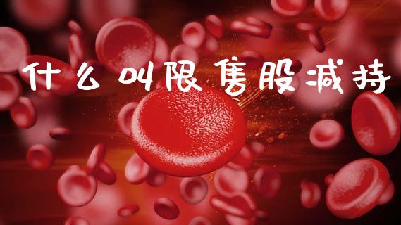 什么叫限售股减持_https://m.letulww.com_股指期货交易时间_第1张