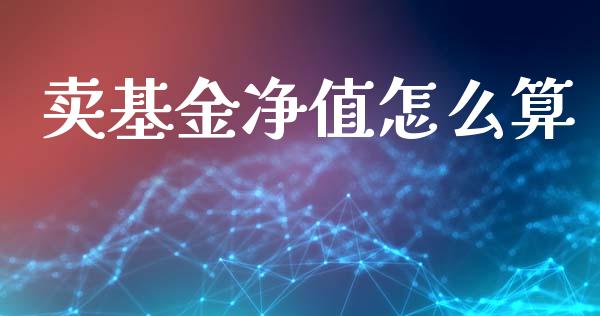 卖基金净值怎么算_https://m.letulww.com_期货交易策略_第1张