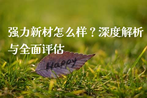 强力新材怎么样？深度解析与全面评估_https://m.letulww.com_期货交易策略_第1张