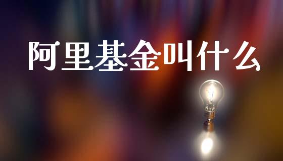 阿里基金叫什么_https://m.letulww.com_期货交易策略_第1张