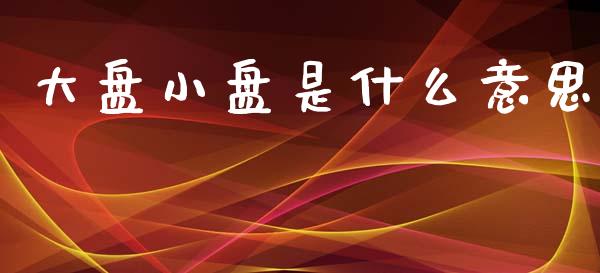 大盘小盘是什么意思_https://m.letulww.com_期货交易策略_第1张