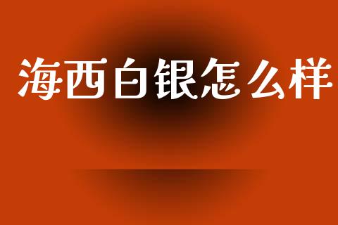 海西白银怎么样_https://m.letulww.com_股指期货交易时间_第1张