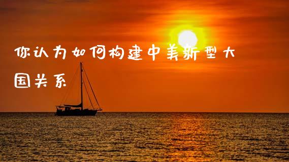 你认为如何构建中美新型大国关系_https://m.letulww.com_期货交易软件_第1张