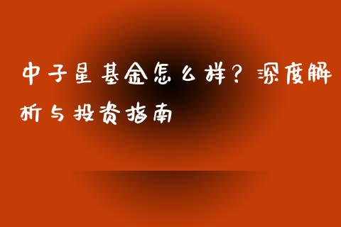 中子星基金怎么样？深度解析与投资指南_https://m.letulww.com_期货交易软件_第1张