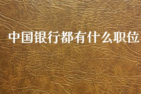 中国银行都有什么职位_https://m.letulww.com_股指期货交易时间_第1张