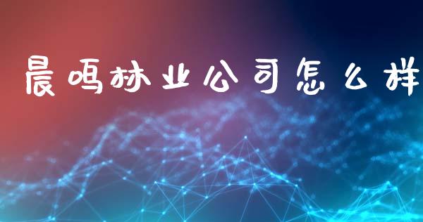 晨鸣林业公司怎么样_https://m.letulww.com_期货开户保证金_第1张