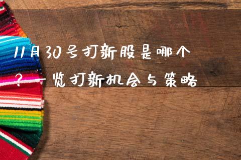 11月30号打新股是哪个？一览打新机会与策略_https://m.letulww.com_期货开户保证金_第1张