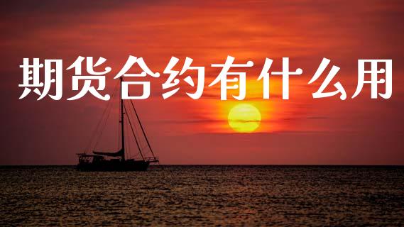 期货合约有什么用_https://m.letulww.com_期货开户保证金_第1张