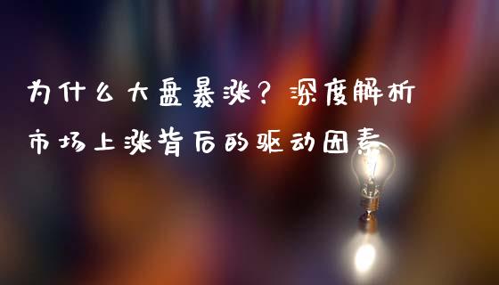 为什么大盘暴涨？深度解析市场上涨背后的驱动因素_https://m.letulww.com_期货交易软件_第1张