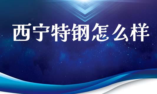 西宁特钢怎么样_https://m.letulww.com_期货交易策略_第1张