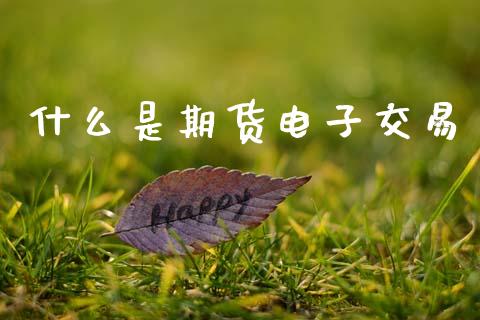 什么是期货电子交易_https://m.letulww.com_期货交易软件_第1张