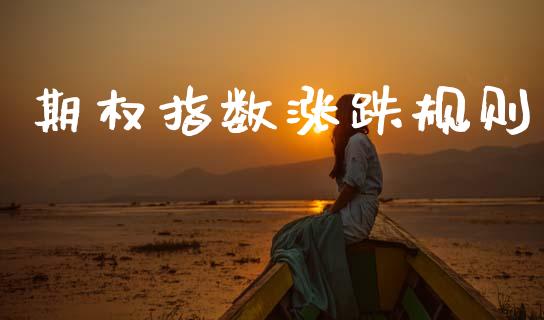期权指数涨跌规则_https://m.letulww.com_期货交易策略_第1张