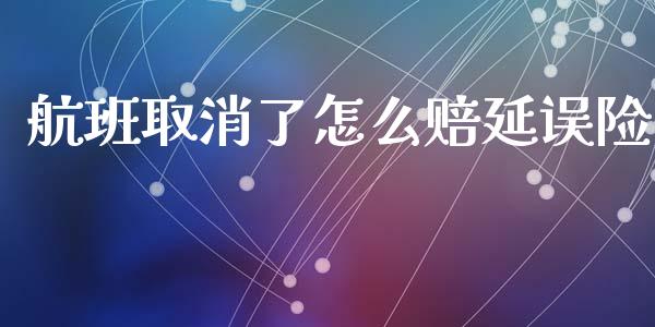 航班取消了怎么赔延误险_https://m.letulww.com_股指期货交易时间_第1张