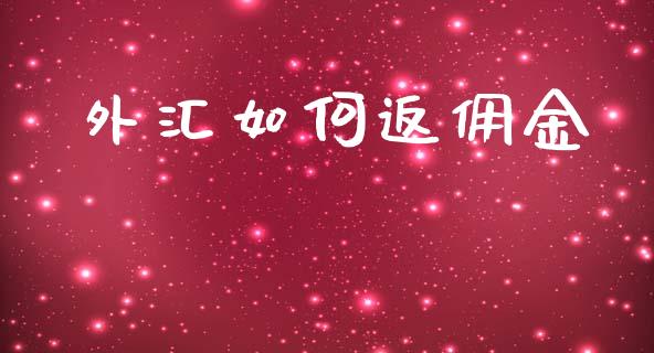 外汇如何返佣金_https://m.letulww.com_期货交易策略_第1张