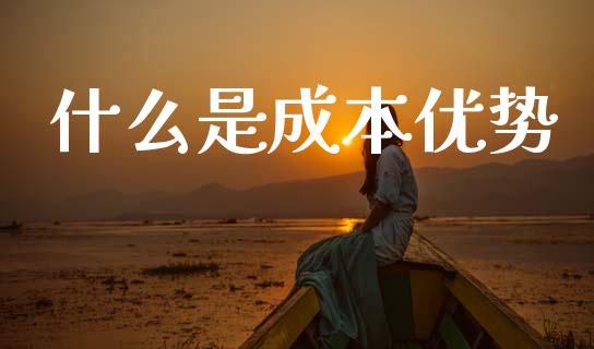 什么是成本优势_https://m.letulww.com_股指期货交易时间_第1张