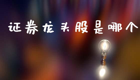 证券龙头股是哪个_https://m.letulww.com_期货交易策略_第1张