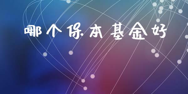 哪个保本基金好_https://m.letulww.com_期货交易软件_第1张