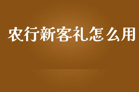农行新客礼怎么用_https://m.letulww.com_期货开户保证金_第1张