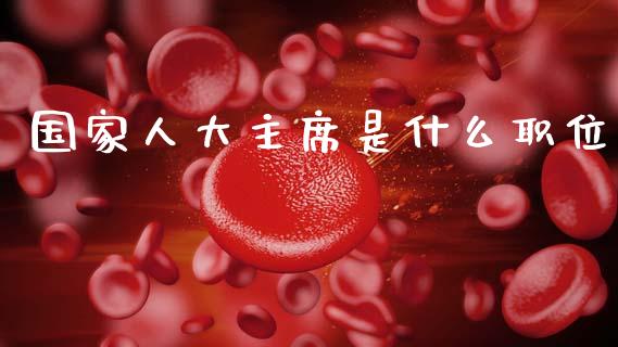 国家人大主席是什么职位_https://m.letulww.com_期货交易策略_第1张