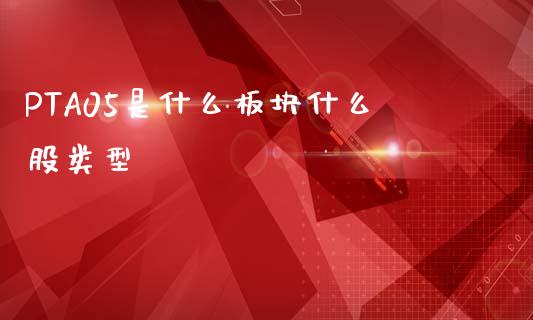 PTA05是什么板块什么股类型_https://m.letulww.com_股指期货交易时间_第1张