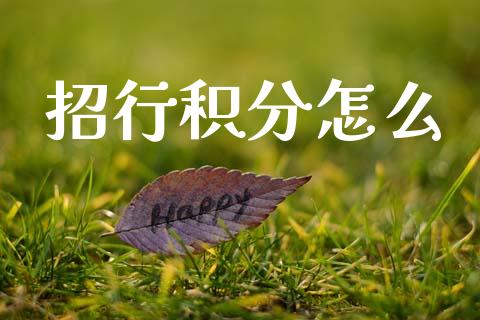 招行积分怎么_https://m.letulww.com_期货交易软件_第1张