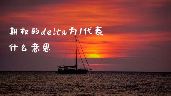 期权的delta为1代表什么意思_https://m.letulww.com_期货交易策略_第1张