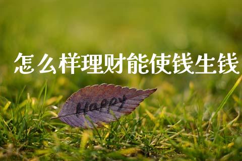 怎么样理财能使钱生钱_https://m.letulww.com_期货开户保证金_第1张