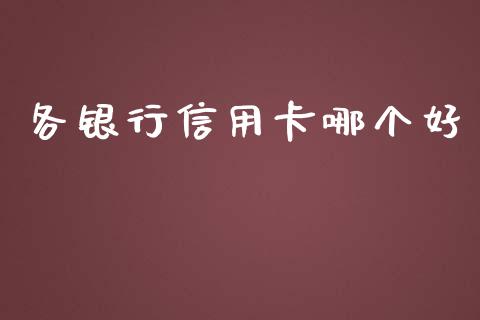 各银行信用卡哪个好_https://m.letulww.com_股指期货交易时间_第1张