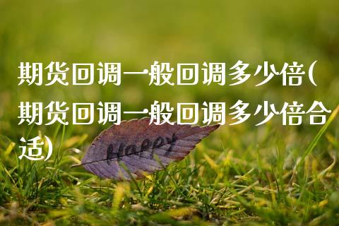 期货回调一般回调多少倍(期货回调一般回调多少倍合适)_https://m.letulww.com_期货开户保证金_第1张