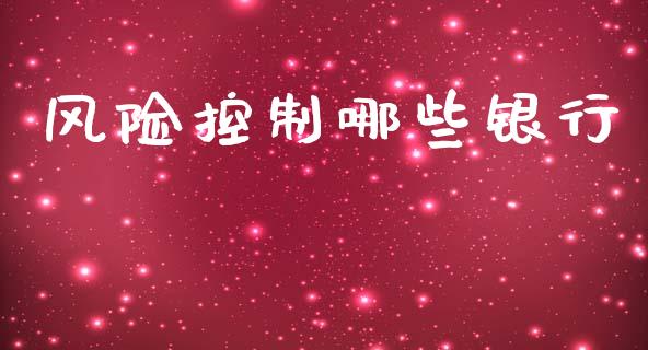 风险控制哪些银行_https://m.letulww.com_期货交易软件_第1张
