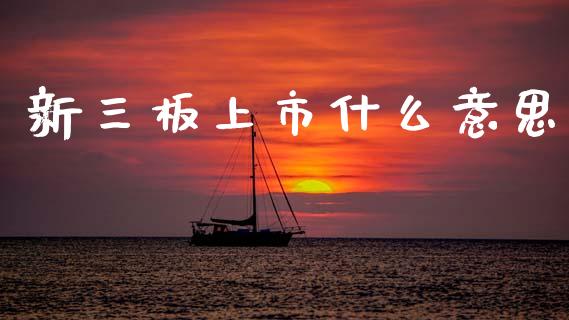 新三板上市什么意思_https://m.letulww.com_期货开户保证金_第1张