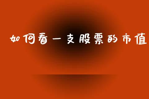 如何看一支股票的市值_https://m.letulww.com_期货交易软件_第1张