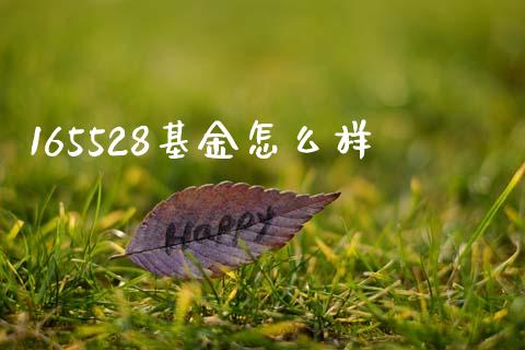 165528基金怎么样_https://m.letulww.com_期货交易软件_第1张