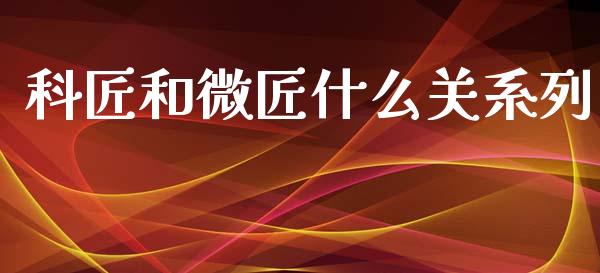 科匠和微匠什么关系列_https://m.letulww.com_期货开户保证金_第1张
