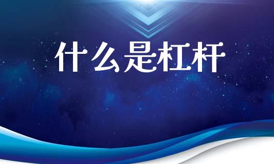 什么是杠杆_https://m.letulww.com_期货交易软件_第1张