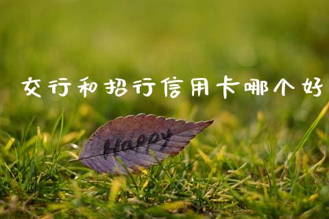 交行和招行信用卡哪个好_https://m.letulww.com_股指期货交易时间_第1张