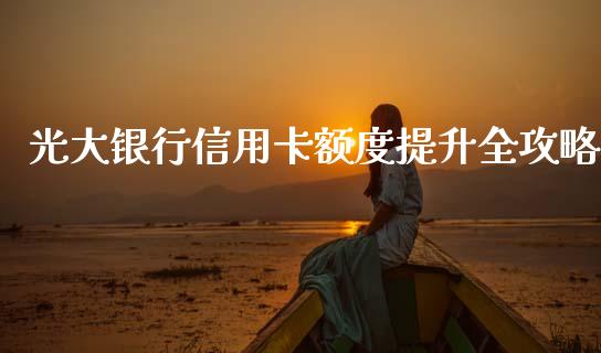 光大银行信用卡额度提升全攻略_https://m.letulww.com_期货交易软件_第1张