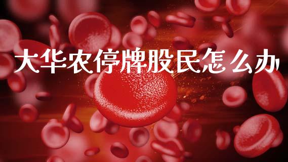 大华农停牌股民怎么办_https://m.letulww.com_期货开户保证金_第1张