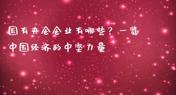 国有央企企业有哪些?一览中国经济的中坚力量_期货开户保证金_第1张_期货开户保证金_期货交易软件_股指期货交易时间_期货交易策略 国有央企企业有哪些?一览中国经济的中坚力量_https://m.letulww.com_期货开户保证金_第1张