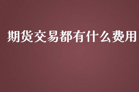 期货交易都有什么费用_https://m.letulww.com_期货开户保证金_第1张