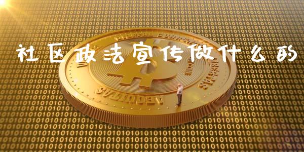 社区政法宣传做什么的_https://m.letulww.com_期货交易策略_第1张
