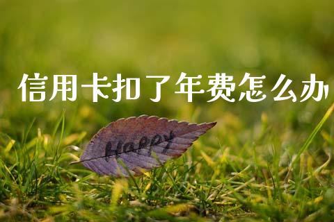 信用卡扣了年费怎么办_https://m.letulww.com_期货交易软件_第1张