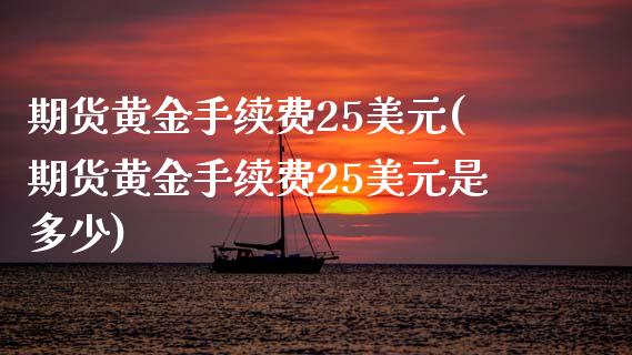 期货黄金手续费25美元(期货黄金手续费25美元是多少)_https://m.letulww.com_期货交易软件_第1张