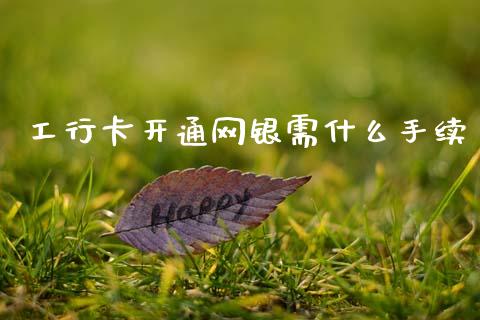 工行卡开通网银需什么手续_https://m.letulww.com_期货开户保证金_第1张