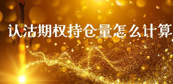 认沽期权持仓量怎么计算_https://m.letulww.com_期货交易策略_第1张