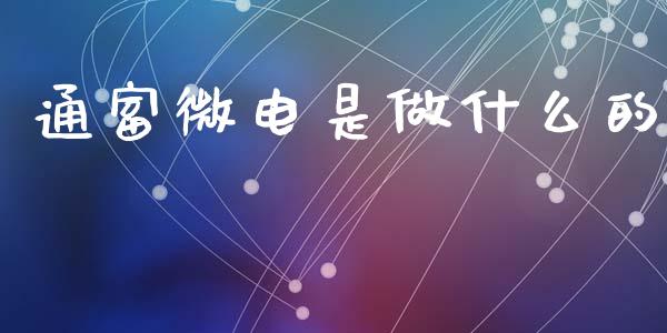 通富微电是做什么的_https://m.letulww.com_期货交易软件_第1张